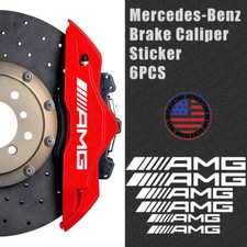 Amg Edition Car Wheels Brake Caliper Sticker Decal Logo Decoration Sport White Amg Edition Car Wheels Brake Caliper Sticker Decal Logo Decoration Sport White