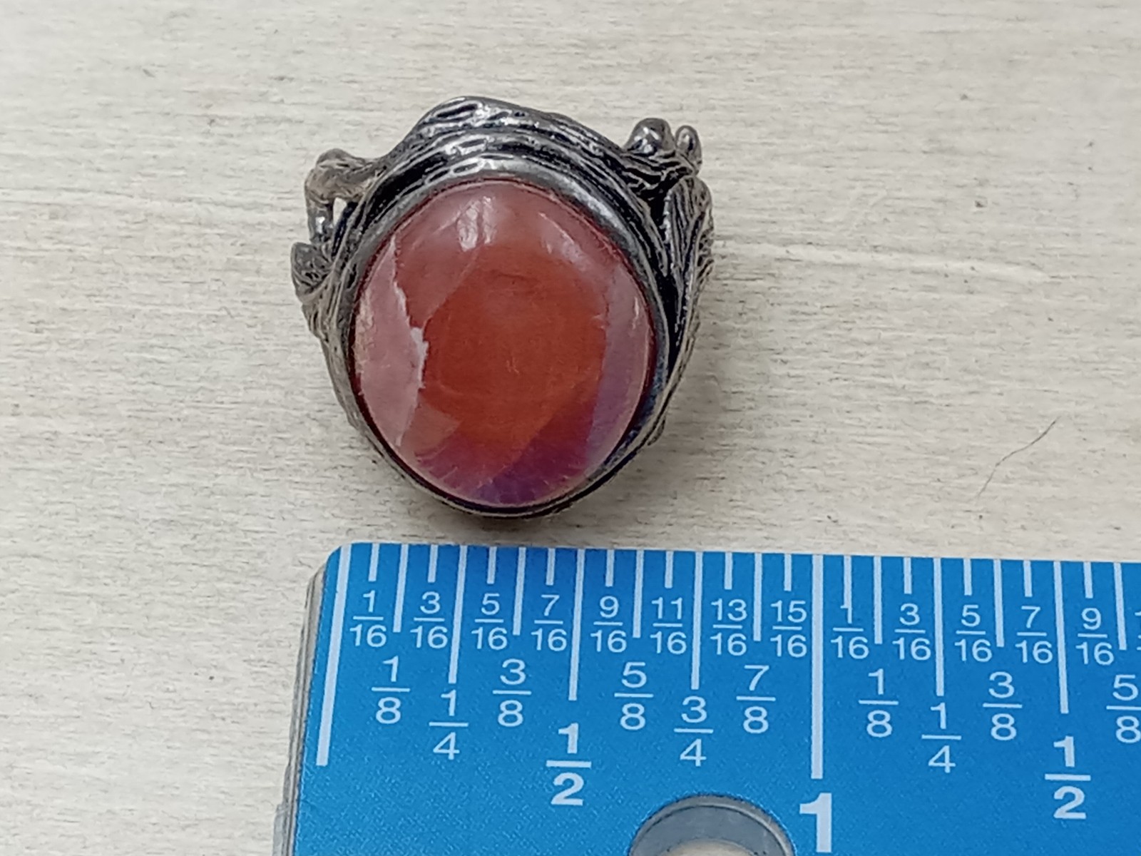 BBJ Statement Sterling Silver Ring w. Large Caboc… - image 9