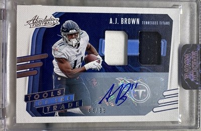 2020 Panini Absolute AJ Brown Auto. Game Worn Materials. /99
