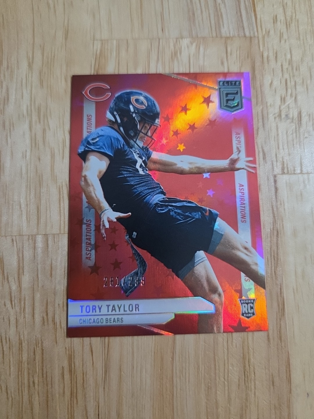 2024 Donruss Elite TORY TAYLOR Red Aspirations Stars /299 #101 Rookie RC Bears