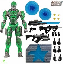 Valaverse Action Force Con Exclusive Green Elite Praetorian Robot 1 12 6  FIGURE