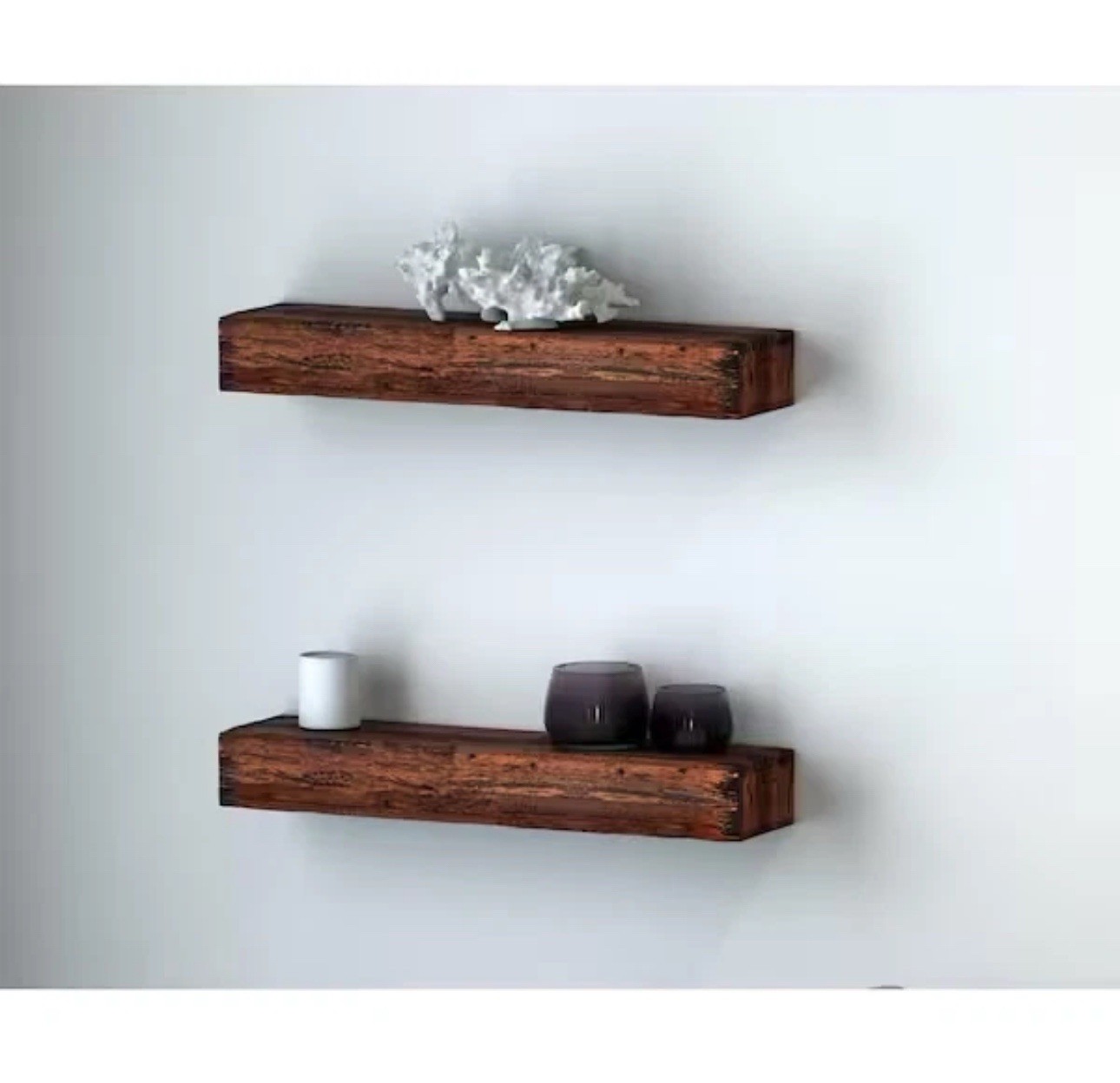 Northbeam 48 in. x 5.8in. Distressed Floating Shelves 2-Piece NEW (24B)