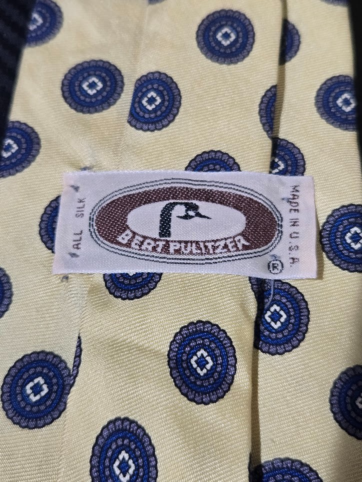 Lot of 2 Bert Pulitzer 100% Silk Men's Neck Tie image 6
