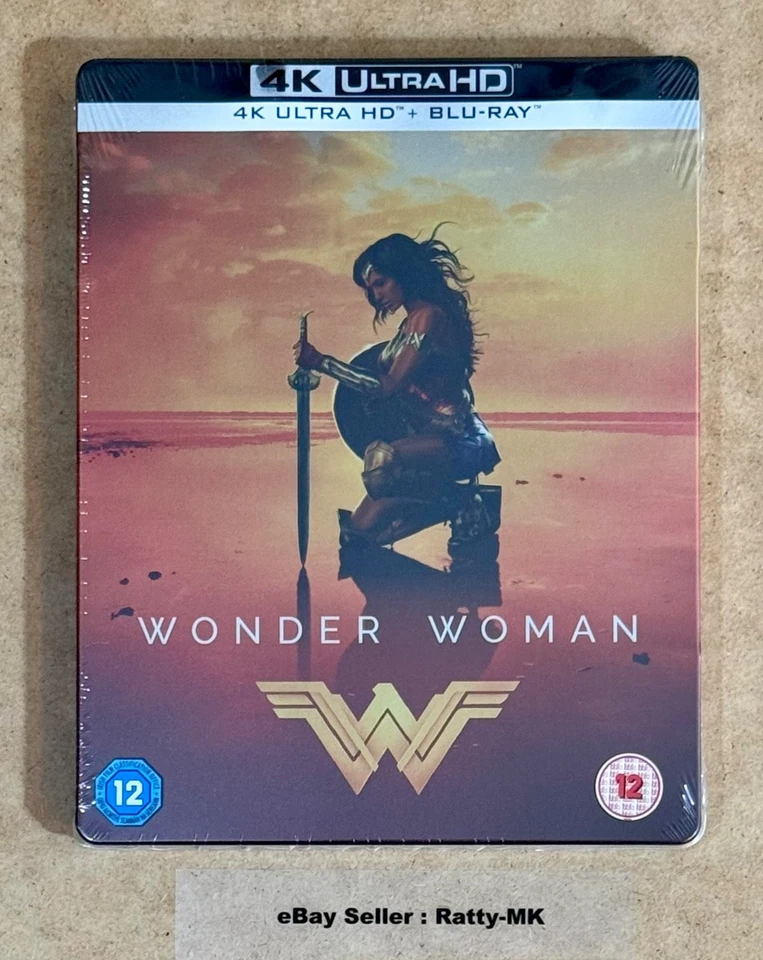 WONDER WOMAN - UK EXCLUSIVE 4K + BLU RAY STEELBOOK COLLECTION - BOTH NEW - Image 2 of 4