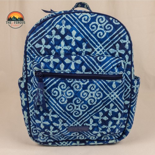 VERA BRADLEY Campus Tech Mochila Cartera de Trabajo Universitario AZULEJOS CUBANOS Azul - Imagen 4 de 18