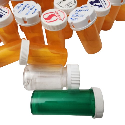 Lot Of Empty Plastic RX Pill Bottles Medicine For Crafting Fishing Storage Hobby - Picture 3 of 6