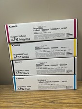 Canon T02 Toner Cartridge SET Yellow Magenta Cyan, Black imagePRESS C10000VP
