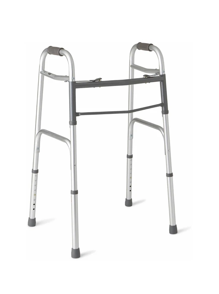 Andador plegable de dos botones Medline Deluxe Foto 2 de 2