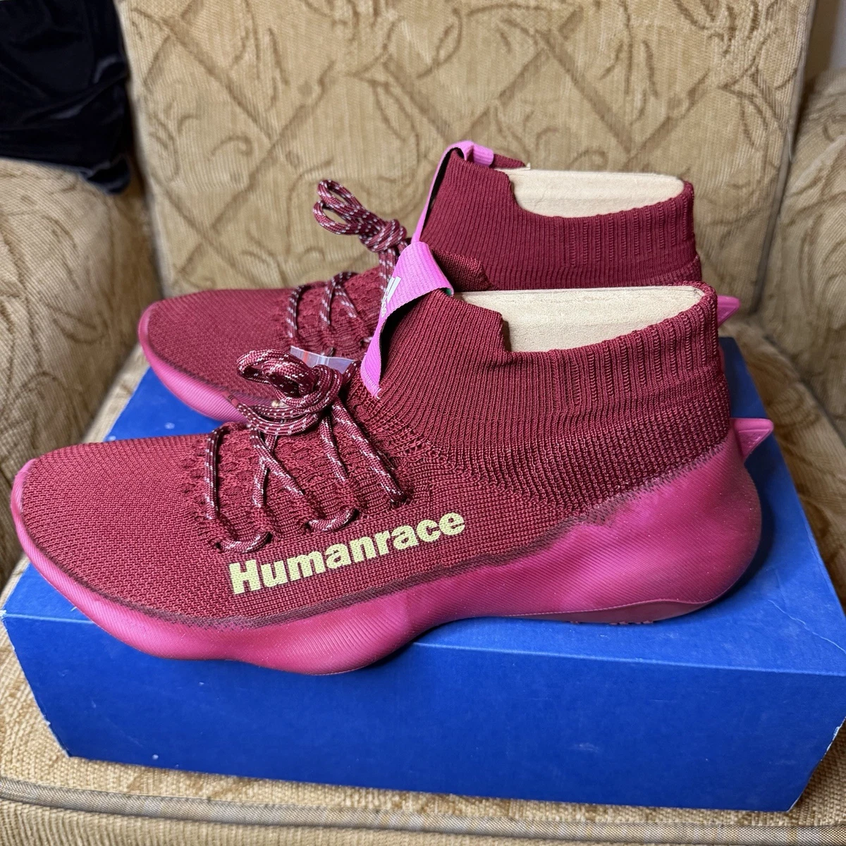 Adidas HumanRace Pharrell Sichona Burgundy GW4879 Men\'s Size 11‎ New adidas GW4879 Pharrell Humanrace Sichona Mens Running Shoe  main image 3
