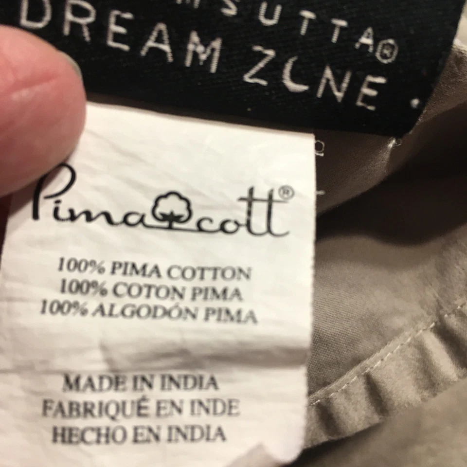 Wamsutta Dream Zone King Flat Sheet Pima Cotton 750 TC Gray - Image 3 of 4