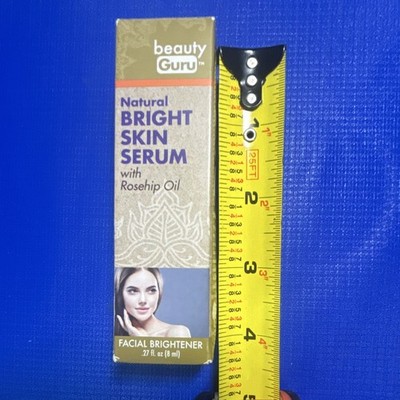 beauty Guru Natural Bright Skin Facial Brightening Serum Rosehip 0.27 fl oz