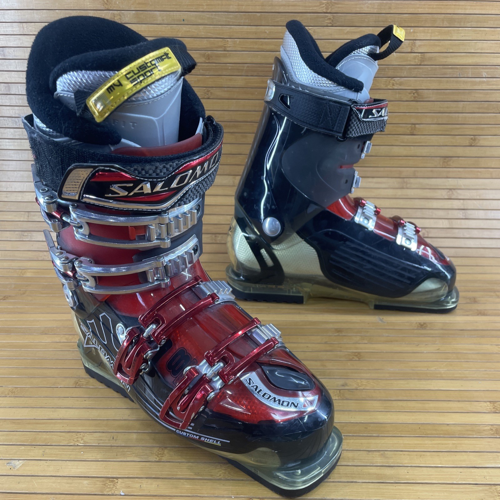 Scarponi da sci SALOMON Energyzer 100 Impact 8 taglia 25 25 5 uomo 7 5 donna 8 5 nero rosso