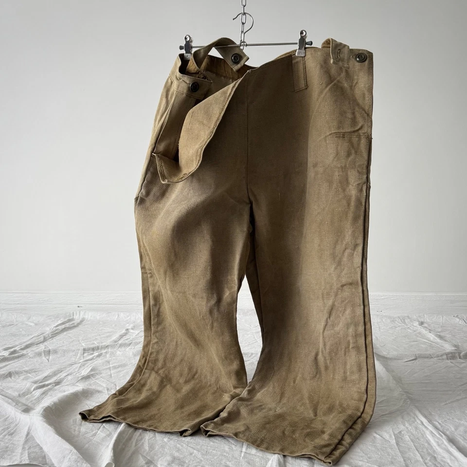 1960s Vintage Workwear Soviet Union USSR Work Welders Pants - Image 4 of 4