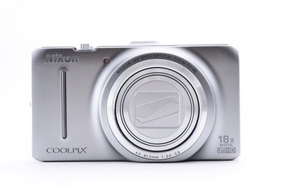 Nikon Coolpix S9300 Silver Near Mint 16.0MP Digital Camera Y3431