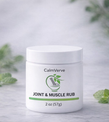 Organic Joint and Muscle Rub Balm | Herbal Massage Comfort | Essential Oil Blend