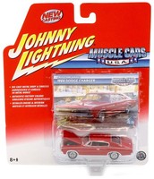 1:64 Johnny Lightning 1966 Dodge Charger Red Muscle Cars U.S.A.