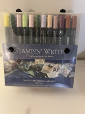 STAMPIN UP Stampin' Write Markers Water Based/Dual Tip with case 48 Markers