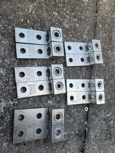 1 Stück - ILSCO D2054 TA-600-2NS 600kcmil Mechanischer Aluminium LUG Stecker AL9CU - Bild 3 von 5