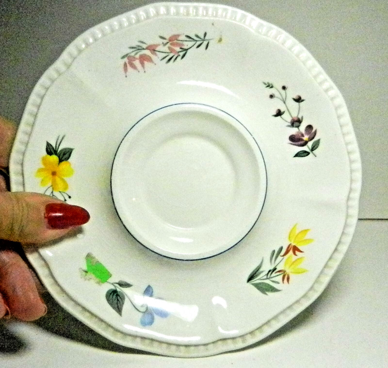  KES5 by Kensington Staffordshire Ironstone- PROVINCIAL Pattern  Saucer-England