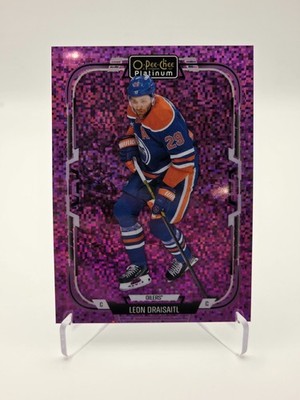 Leon Draisaitl  2025-26 O Pee Chee Platinum Violet Pixels  /299 #75