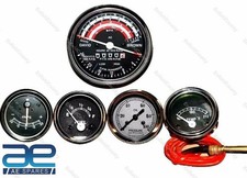 David Brown Tractor Tachometer With Tempe + Oil Pressure +Ammeter+Fuel Gauge