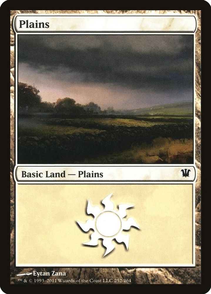 Plains 252 #252 Innistrad Lightly Played Magic The Gathering