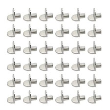 Cabinet Shelf Pegs 80 Pack Metal Bracket Support Pins 5mm 1/5 inch L Shaped S...