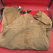 Carhartt Overalls Mens Large Brown  Workwear