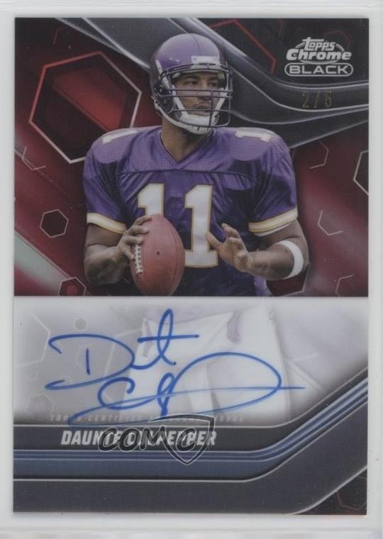 2023 Composite Topps Chrome Black Red Refractor 2/5 Daunte Culpepper Auto v9t