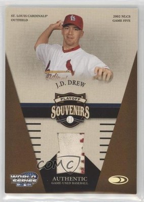 2004 Donruss World Series Playoff Souvenirs 13/100 JD Drew #PLS-7 8k7