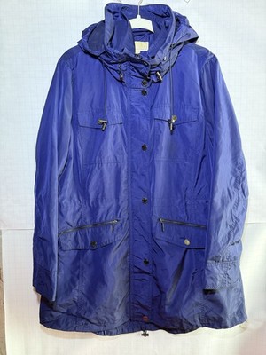 Michael Kors Women's Navy Blue Windbreaker Jacket Size XL Zip Up Hooded