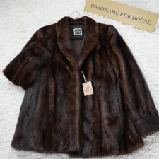 Dark Mink Jacket SAGA MINK - Genuine Vintage Fur From Japan