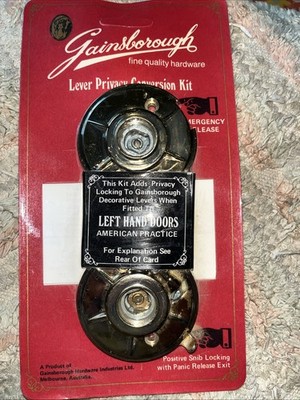 NOS Gainsborough Privacy Adapter Conversion Kit #209 LH Gold FREE SHIP USA