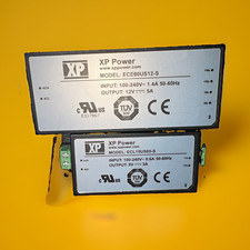 XP Power2 Enclosed AC-DC SMPS ECE60US12-S 12V 5A + ECL15US05-S 5V 3A