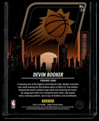 2023-24 Hoops #23 Devin Booker City Edition Hyper Green #/25 | eBay