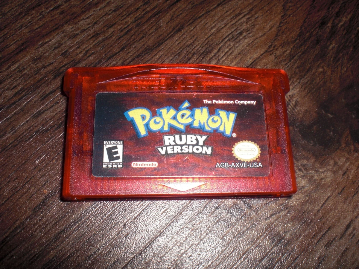 Pokémon Version Rubis Nintendo Game Boy Advance PAL