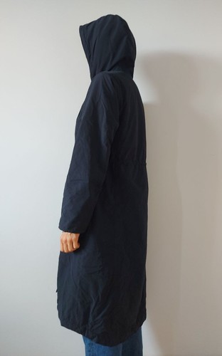 Parka donna indaco pioggia mare cappotto pentewan lungo isolato giacca zip laterale S - Foto 6 di 22