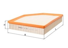 MAHLE Luftfilter LX 944 Filtereinsatz für BMW E63 E60 E61 E85 Z4 E64 E86 5er 6er