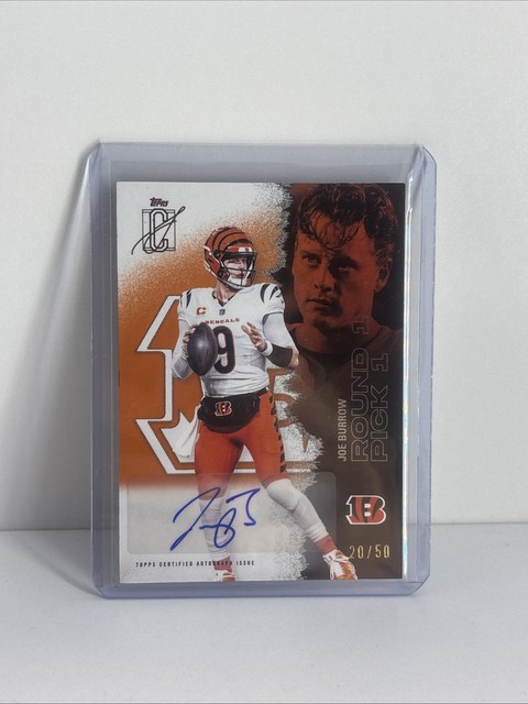 2025 topps signature class joe burrow auto/50