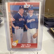 Pacific 1991 MLB Baseball Cards Nolan Ryan Don't Mess With Texas #200 Lot
