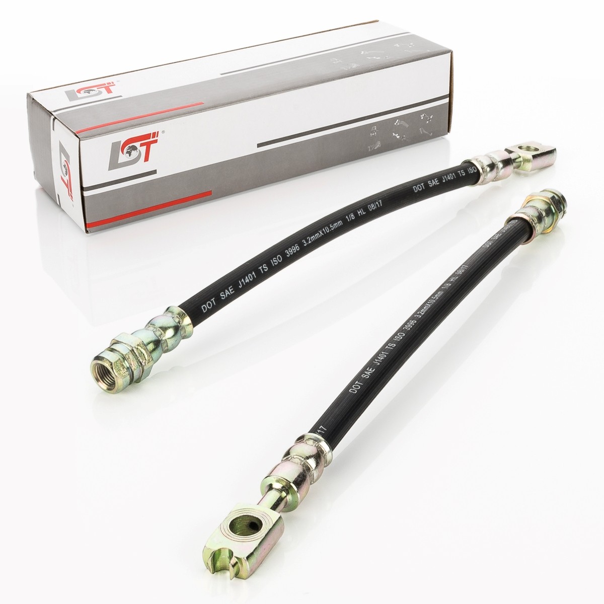 2X Brake Hose Brake Line Rear For VW BEETLE EOS - 265 Mm
