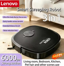 LENOVO 3 In 1 Robot Vacuum -  6000pa Strong  - USB CHARGE  - CE & DOT CERTIFIED