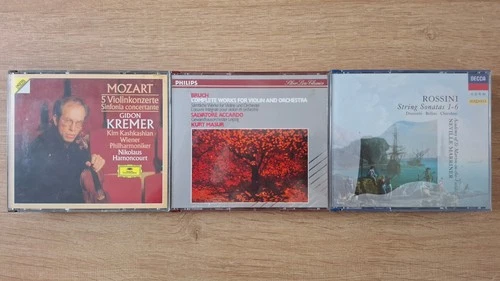 3set full silver 430563/432282/423667 kremer/accardo/rossini ex/nm small tiny ma