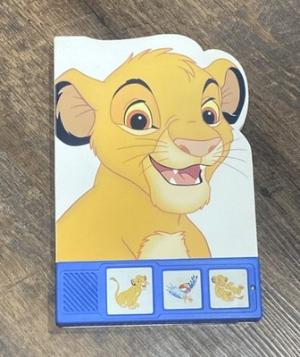Vintage 1999 New The Lion King Simba 18 Month Book With Sound Out Of Packaging
