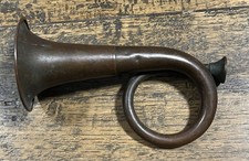 Antique 19th Century Coiled Copper 6.5” Hunting Horn