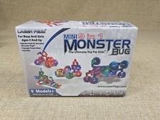 Laser Pegs Mini Monster Bug Kit 36 Pieces, Complete, Laser Pegs 9 in 1 Fast ship