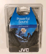 NEW JVC HA-X580 3.5 phone connector Stereo Headphones 107dB 7Hz-21000Hz 32 Ohms
