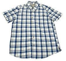 Eddie Bauer Blue Short Sleeve Classic Button Down Shirt. Men's - Size M