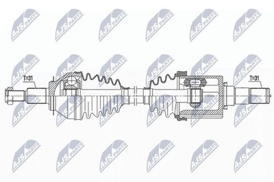 Original NTY Antriebswelle NPW-MZ-074 für Mazda