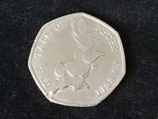 2017 United Kingdom GB Beatrix Potter Tale Peter Rabbit 50p Pence 1/2 Pound Coin
